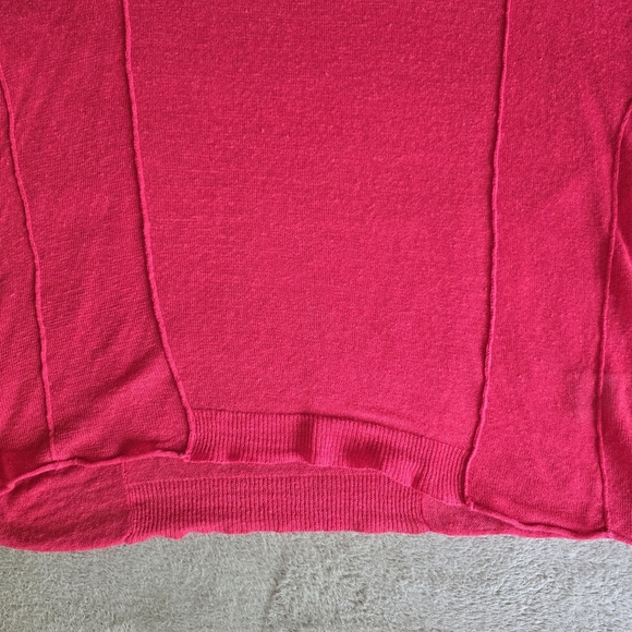 Line linen blend short sleeve lightweight sweater size medium - Picture 8 of 13